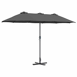 vidaXL Parasol de jardin Anthracite 370 x 197 x 239 cm