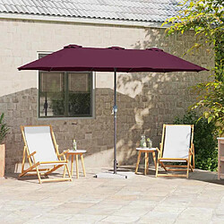 vidaXL Parasol de jardin Bordeaux 370 x 197 x 239 cm