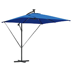 vidaXL Parasol Azur 249 x 249 x 250 cm Polyester et Aluminium