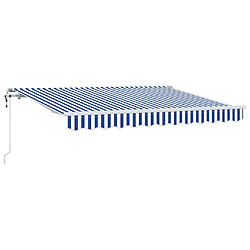 vidaXL Auvent Rétractable Bleu 250 x 200 cm tissu
