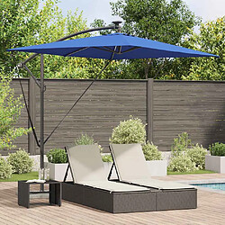 vidaXL Parasol Azur 294 x 200 x 270 cm Polyester et Aluminium