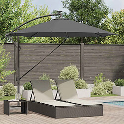 vidaXL Parasol Anthracite 294 x 294 x 248 cm Polyester et Aluminium