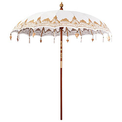 vidaXL Parasol balinais Crème 215 x 215 x 260 cm