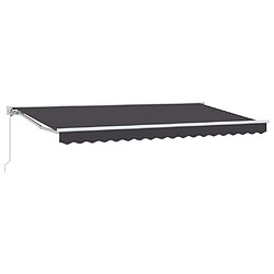 vidaXL Auvent Rétractable Anthracite 350 x 200 cm Aluminium et Tissu