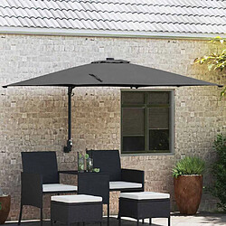 vidaXL Parasol de jardin Anthracite 248,5 x 247,5 x 160 cm