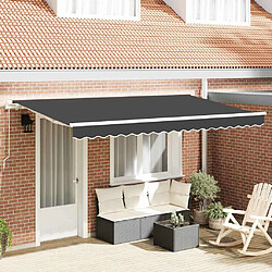 vidaXL Auvent Rétractable Anthracite 350 x 200 cm tissu