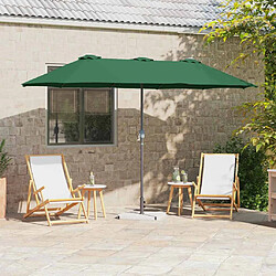 vidaXL Parasol de jardin Vert 370 x 197 x 239 cm