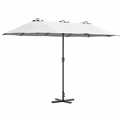 vidaXL Parasol de jardin Sable 370 x 197 x 239 cm