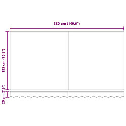 Acheter vidaXL Auvent Rétractable Jaune 400 x 200 cm tissu