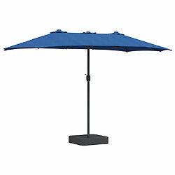 vidaXL Parasol de jardin Azur 385 x 209 x 244 cm Polyester et Acier