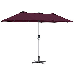 vidaXL Parasol de jardin Bordeaux 370 x 197 x 239 cm