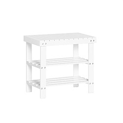 SoBuy Meuble à Chaussures FSR02-K-W Blanc 54×24×82cm