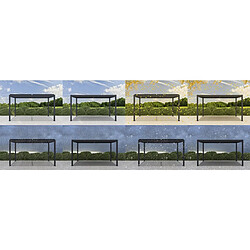 Habitat Et Jardin Pergola bioclimatique en aluminium Windsor - 3 x 4 m - Anthracite