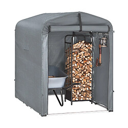 SoBuy Abri de Jardin Imperméable avec Crochets, Garage en Gris