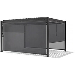 Acheter Habitat Et Jardin Store pergola bioclimatique - 367 x 208 cm - Gris anthracite