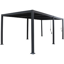 Habitat Et Jardin Pergola bioclimatique Windsor en aluminium - 3 x 6 m - Gris