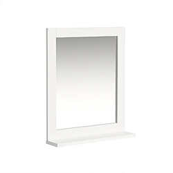 SoBuy Armoire Murale pour Salle de Bain avec Miroir, Compacte, Blanc