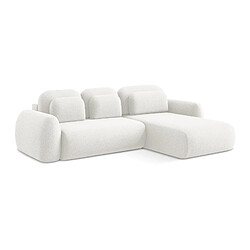 Makamii Chauffeuse canapé modulable velours - Bleu clair