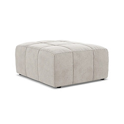 Makamii Pouf en velours scandinave - Beige