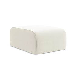 Makamii Pouf velours rectangulaire - Beige