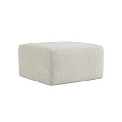 Makamii Pouf carré en tissu - Beige