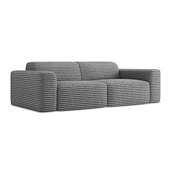 makamii Canapé modulable 3 places en velours côtelé - KELI