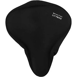 Dunlop Housse de Selle Vélo à Mémoire de Forme avec Sangle de Serrage Noir