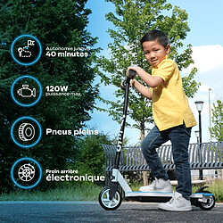 UrbanGlide Trottinette Électrique Enfant Ride 55 Bleu – Moteur 30W - 10 km/h