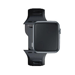 Bracelet en silicone Apple Watch 3MK 42/44/45/49mm noir pas cher