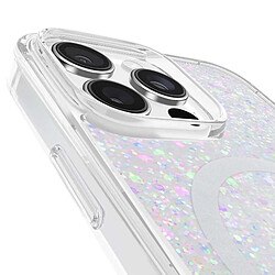 Avis Kate Spade Coque Glamour Paillettes pour iPhone 16 Pro Compatible MagSafe Blanc