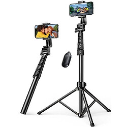 Perche à selfie Ugreen avec support et télécommande LP680 1,8 m (noir)