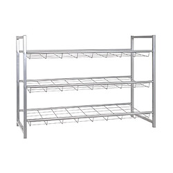 Mes Étagère à chaussures en métal - Gris