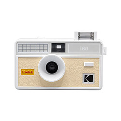 KODAK i60 - Appareil Photo Argentique Réutilisable 35 mm, Objectif 31 mm f/10, Flash Pop-Up Manuel, Compatible ISO 200/400/800, Design Rétro Léger, Viseur Optique - Beige Clair- RECONDITIONNE