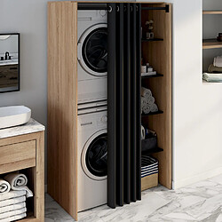 Idmarket MEUBLE BUANDERIE WALLIS 2/MCH