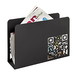 Mes Porte-revues avec QR code en métal laqué noir