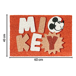 Acheter Disney Paillasson de Décoration 60x40cm à Motif Mickey Mouse Antidérapante Rouge