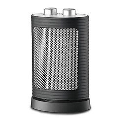 Warmtech Radiateur céramique oscillant 1500W - 2 puissances + ventilateur - Avec Thermostat