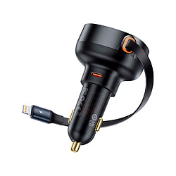 Chargeur Baseus USB-C (F) / Lightning (M) 60W Noir