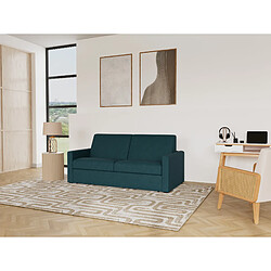 Bestmobilier Julia - canapé 3 places convertible express couchage quotidien 140 cm matelas 18 cm en tissu