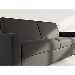 Acheter Bestmobilier Julia - canapé 3 places convertible express couchage quotidien 140 cm matelas 18 cm en
