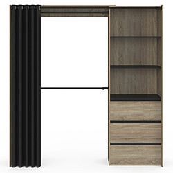 Acheter Idmarket Dressing extensible MARTY 120/170 x 50 x 180 cm hêtre