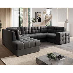 Bestmobilier Canapé panoramique Nappa - Gris