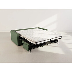 Avis Bestmobilier Julia - canapé 3 places convertible express couchage quotidien 140 cm matelas 18 cm en