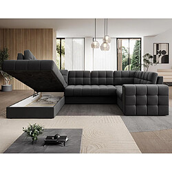 Avis Bestmobilier Canapé panoramique Nappa - Gris