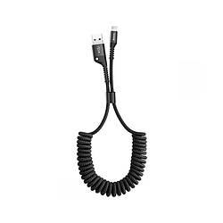 Câble de données Baseus Spring Lightning 1m 2A Noir