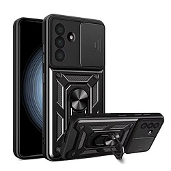 Avis Kit De Film En Verre Trempé À Coque Complète 5D + Couvercle Coulissant De Défenseur Militaire Magnétique + Support De Voiture Magnétique Renforcé PHONECARE Pour Samsung Galaxy A56 5G - Noir