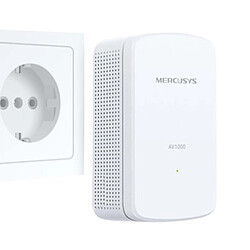 Avis Mercusys Kit CPL AV1000 avec Répéteur WiFi 1000 Mbps jusqu'à 300 mètres Blanc