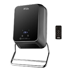 Warmtech Radiateur soufflant mural sèche serviettes 2000W avec façade en verre.