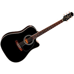 EF341DX Dreadnought CW Black Takamine