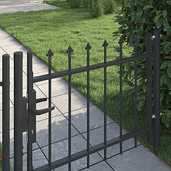 Avis vidaXL Porte de Clôture BOXTEL 103 x 124,5 cm Acier enduit de poudre